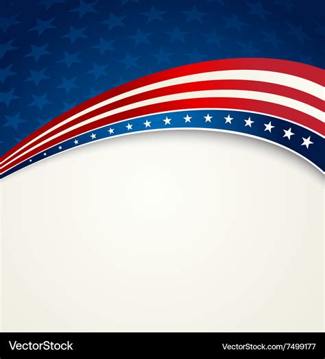 American flag patriotic background Royalty Free Vector Image