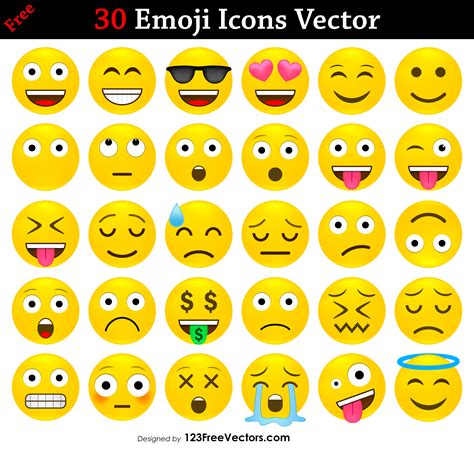 Emoji Vector Pack at GetDrawings | Free download