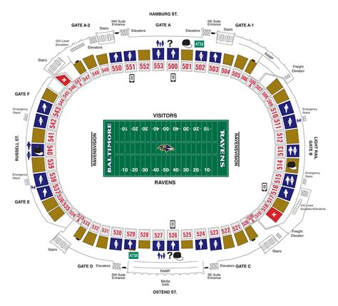 M&T Bank Stadium Diagrams | Baltimore Ravens – baltimoreravens.com