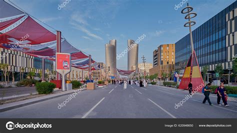 Lusail City Qatar Lusail Boulevard Afternoon Shot Showing Qatar ...