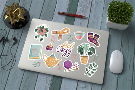 Laptop Sticker Mockup PSD and JPG Graphic by Rami's design · Creative Fabrica