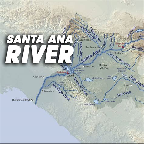 The Santa Ana River | The Santa Ana River runs through three counties ...