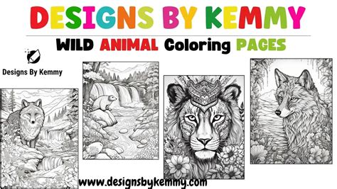 Wild Animals Coloring Pages For Adults - ColorfulFam: Free & Premium Coloring Pages for the ...