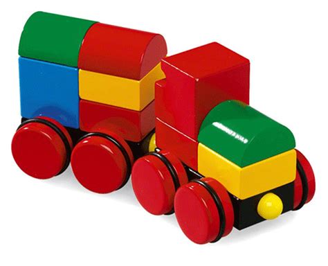 Wooden Magnetic Stacking Train Set – Sweetpea Toys