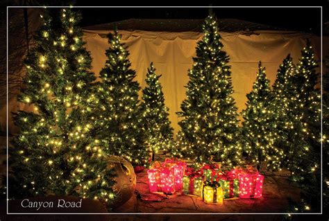 Santa Fe, NM 10 | Christmas night, Holiday decor, Postcard