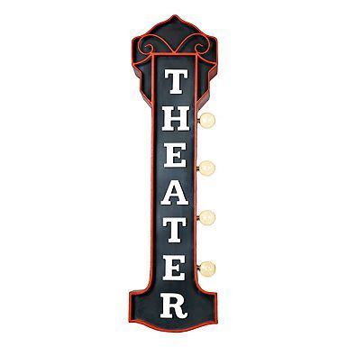 LED Studio Lights Canvas Art Print | Theatre sign, Vintage theatre, Movie room