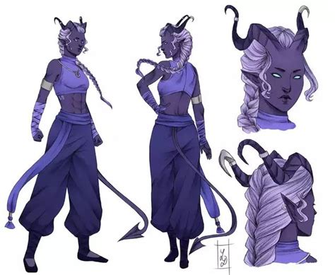 Tiefling D&D Character Dump in 2021 | Character design, Dnd characters ...