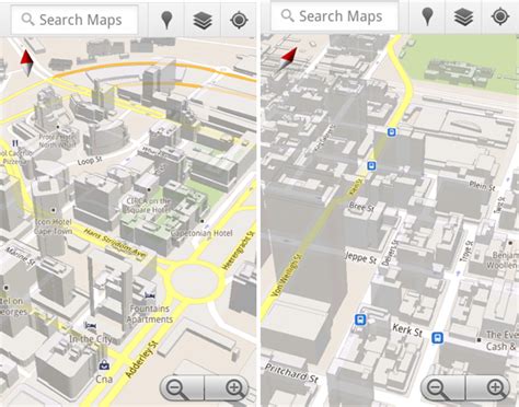 TECH FOR HELP: 3D buildings in Google Maps for Android arise in ...