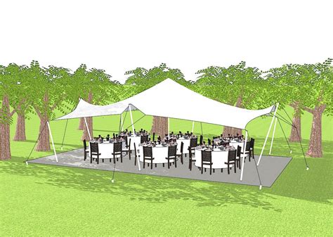 6m x 9m (54m²) Stretch Tent | R5120.00 - Event Rentals South Africa