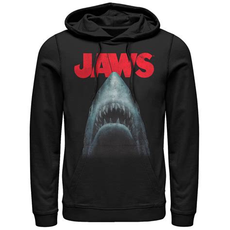 Jaws - Men's Jaws Shark Teeth Poster Pull Over Hoodie - Walmart.com - Walmart.com