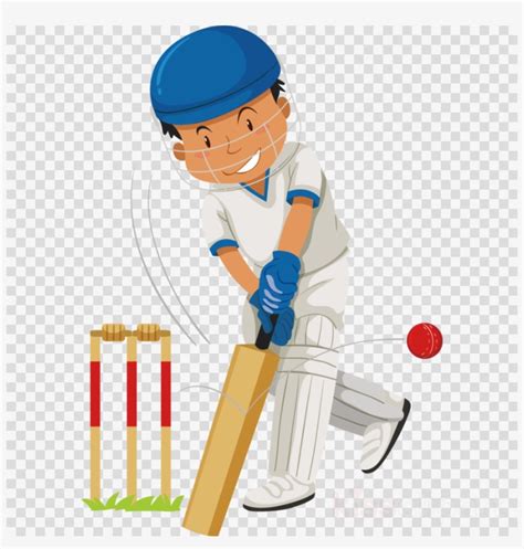 Playing Cricket Cartoon Clipart Cricket Royalty-free - Cricket Bat And Ball Png - 900x900 PNG ...