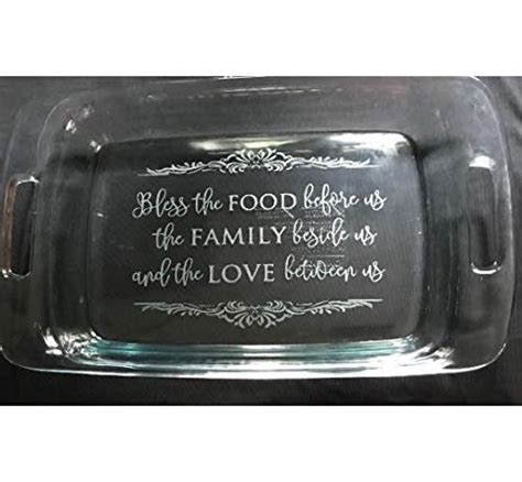 Amazon.com: Engraved customized Casserole Dish, Personalized 3 quart ...