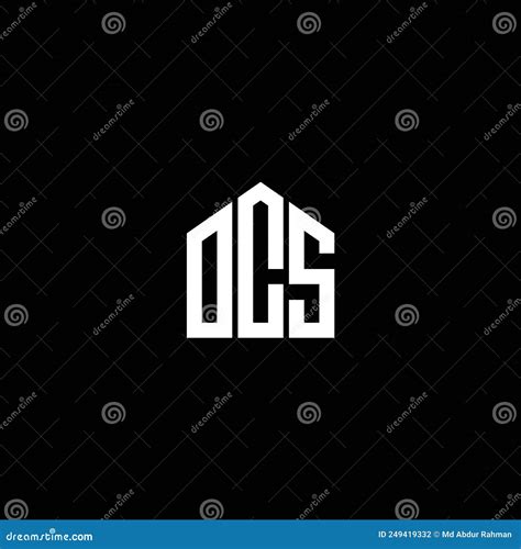 OCS Letter Logo Design on BLACK Background. OCS Creative Initials Letter Logo Concept. OCS ...