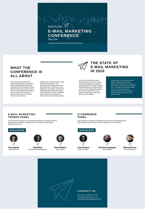 Free Email Marketing Conference Presentation Template