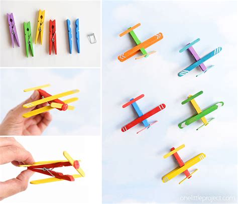 Clothespin Airplanes | Airplanes from Popsicle Sticks and Clothespins