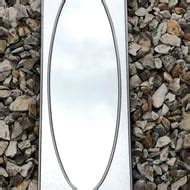 Rectangle Wall Mirror. Oval Centre Clear Mirro... - Folksy
