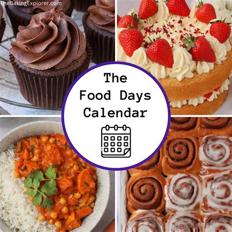 Food Days Calendar 2024 - The Baking Explorer