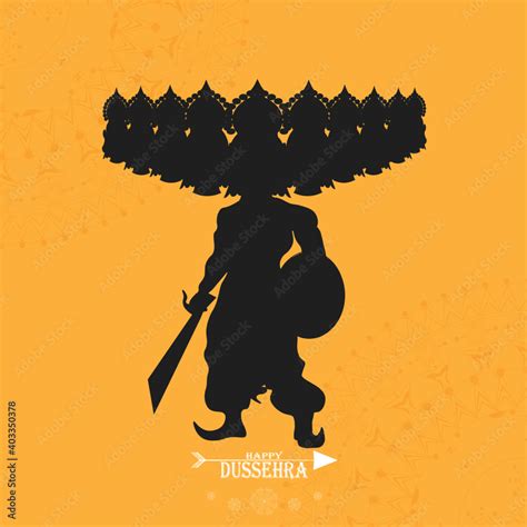 Vector illustration of Ravan for Dussehra festival of India. Stock ...