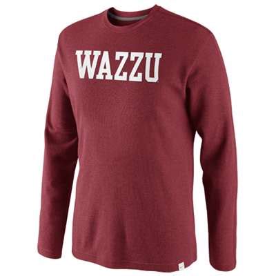 Nike Washington State Cougars Vault Long Sleeve Thermal Top - WAZZU Logo