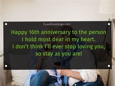 15 Best Happy 16th Wedding Anniversary Quotes – Events Greetings