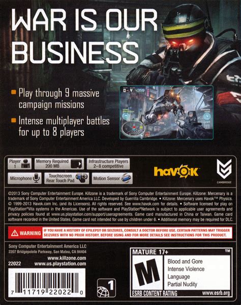 Killzone: Mercenary Box Shot for PlayStation Vita - GameFAQs