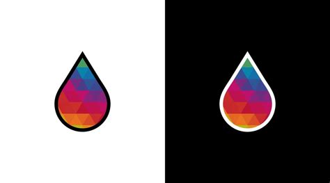 Colorful water droplet logo and vector monogram icon Design template 20813203 Vector Art at Vecteezy