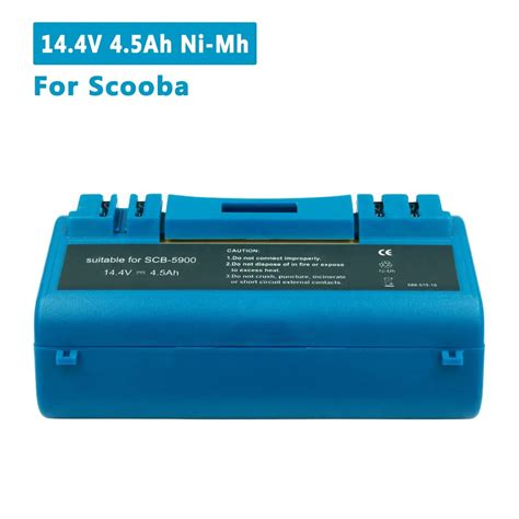 14.4V 4500mAh High Capacity Battery for Irobot Scooba 330 340 350 380 ...