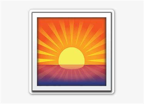 Sunrise - Sunset Over Buildings Emoji - 531x535 PNG Download - PNGkit