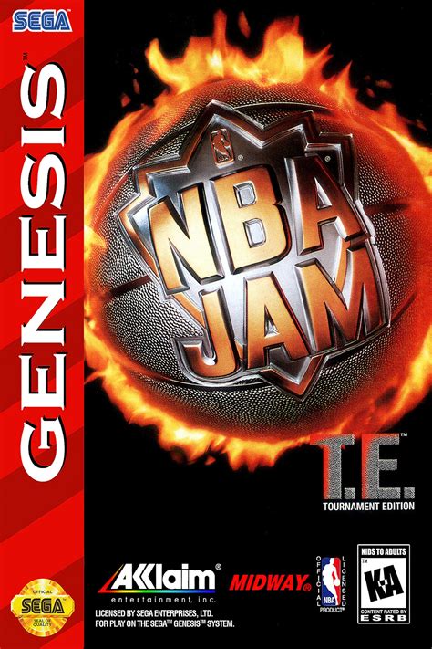 NBA JAM Tournament Edition Sega Genesis Game Box Cover Art | Etsy