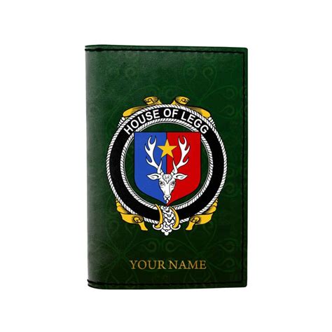 (Laser Personalized Text) Legg or Legge Family Crest Minimalist Wallet - 1st Ireland