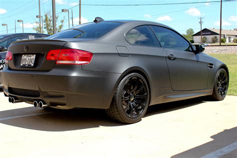 Matte Black BMW Car Wrap Dallas - Zilla Wraps