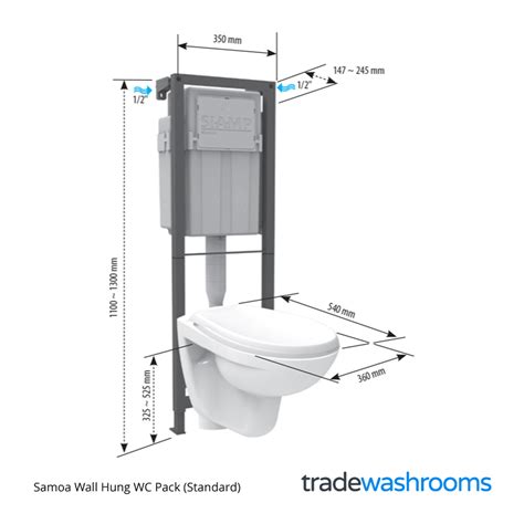 Siamp Samoa Wall Hung Toilet Pack - 31185815 • Samoa WC Pack