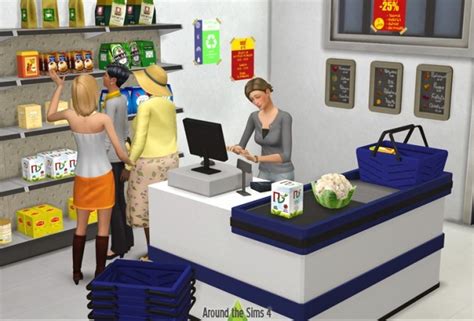 Grocery set by Sandy at Around the Sims 4 » Sims 4 Updates