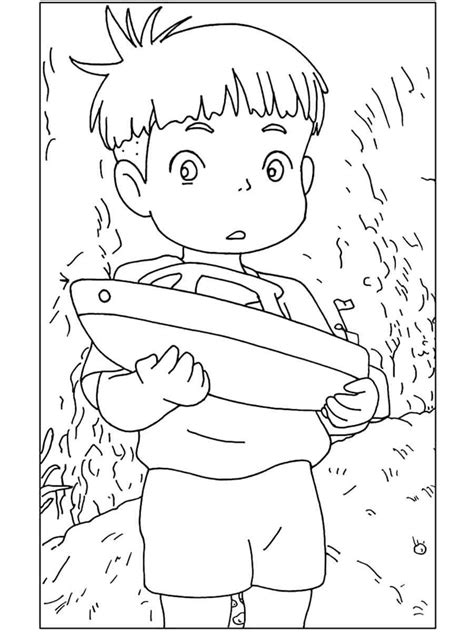 Ponyo coloring pages