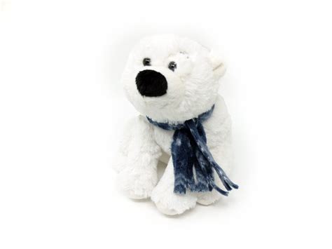 Polar bear with scarf - 8" - DP Leisure