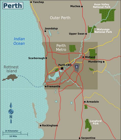 Perth Region Map