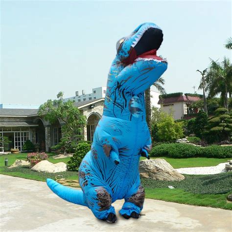 Funny Jurassic World Inflatable Dinosaur Trex Costume Suit | Fancy ...