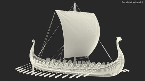 Viking Drakkar Sail Green 3D - TurboSquid 1886197