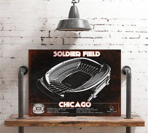 Chicago Bears Stadium Seating Chart - Soldier Field - Vintage Football ...