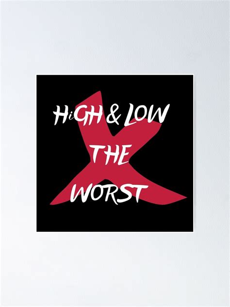 "high & low the worst x cross" Poster for Sale by kawaiichan-desu ...