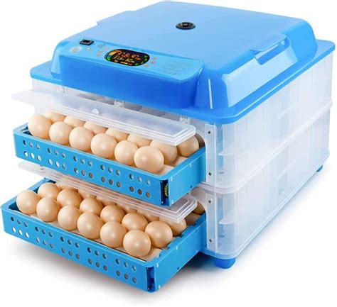 Egg Incubator With Humidity Control, Poultry Hatcher With Automatic Egg Turning, Portable Egg ...