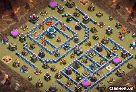 [Town Hall 13] TH13 War/Trophy base #2023 [With Link] [4-2021] - War Base - Clash of Clans ...