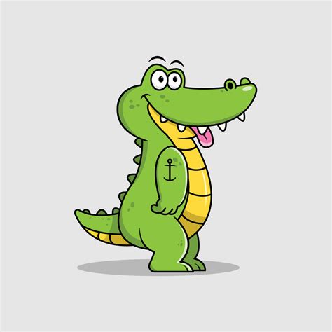 The Illustration of Funny Crocodile 23795478 Vector Art at Vecteezy