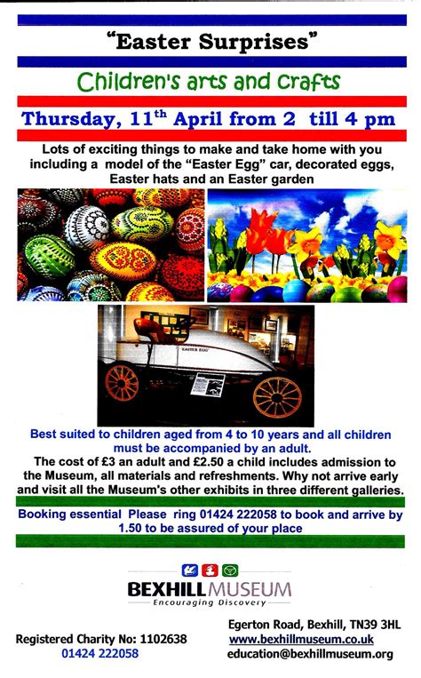 Bexhill Museum on Twitter: "Children’s activity - April 11th at the museum. Booking is advised ...