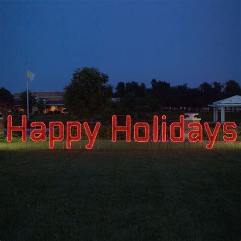 Outdoor Lighted Christmas Signs, Commercial Holiday Signs ...