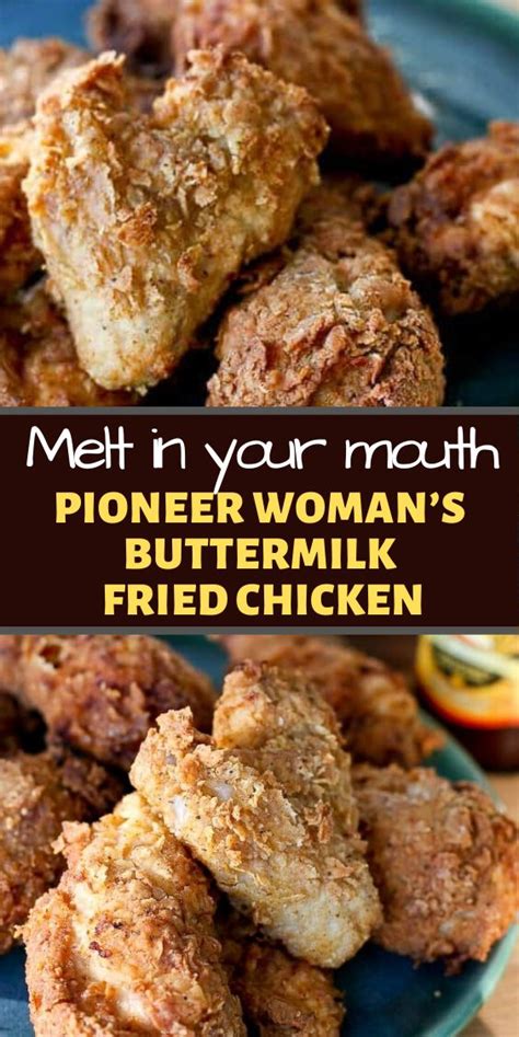 PIONEER WOMAN’S BUTTERMILK FRIED CHICKEN in 2020 | Banting recipes ...