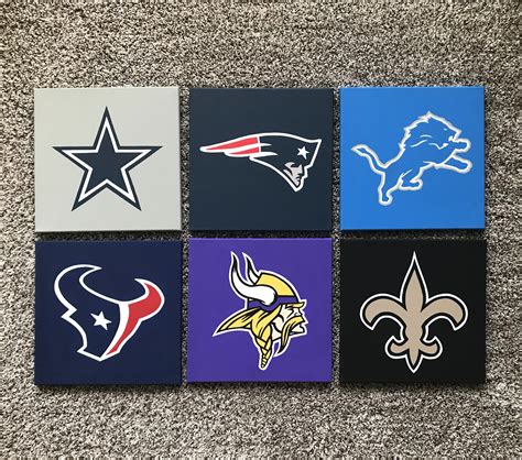 NFL Team Logo Canvas Painting Any Team bears, Vikings, Packers, Saints ...