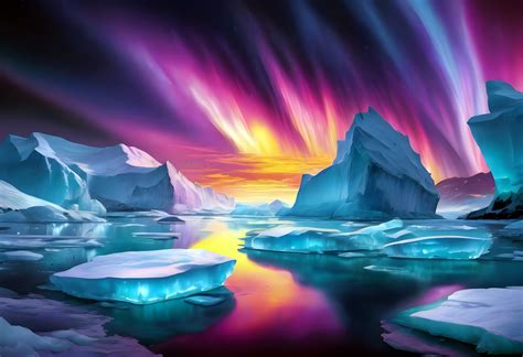 Aurora Borealis Winter Landscape Free Stock Photo - Public Domain Pictures