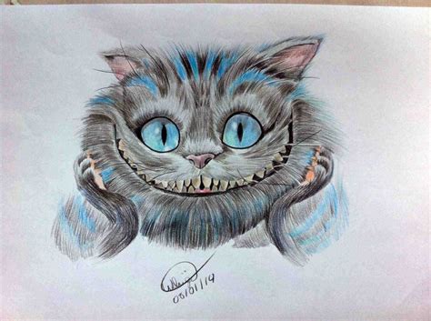 Alice In Wonderland Cat Drawing at GetDrawings | Free download