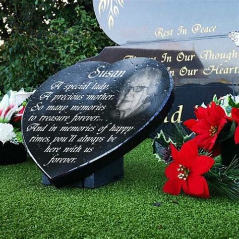 Memorial Heart Plaques for Graves | Personalised Photo 2020